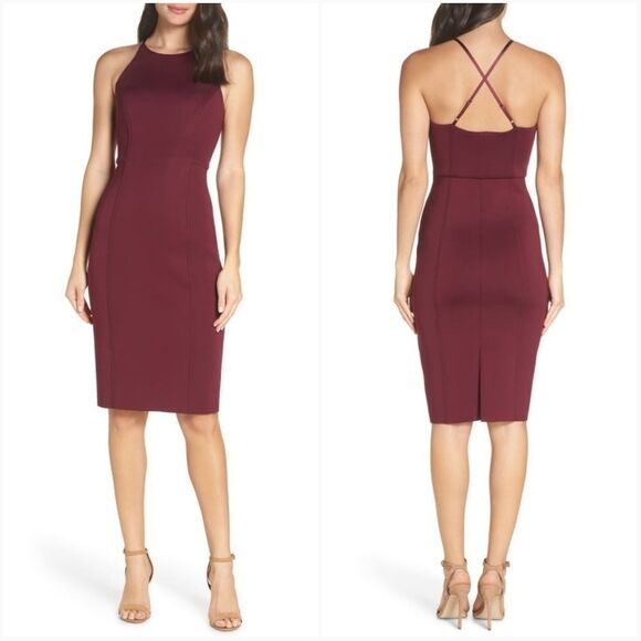 Chelsea28 Scuba Sheath Dress Size 8 - Picture 1 of 8
